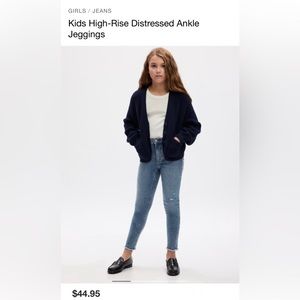 Gap Kids High-Rise Distressed Ankle Jeggings Size-14